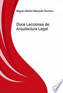 libro Doce Lecciones De Arquitectura Legal