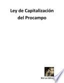 libro Ley De Capitalización Del Procampo