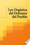 libro Ley Organica Del Defensor Del Pueblo