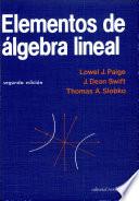libro Elementos De álgebra Lineal