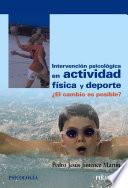 libro Intervención Psicológica En Actividad Física Y Deporte