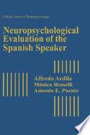 libro Neuropsychological Evaluation Of The Spanish Speaker