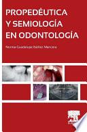 libro Propedéutica Y Semiología En Odontología
