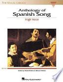 libro Anthology Of Spanish Song