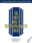 libro The First Book Of Mezzo Soprano/alto Solos