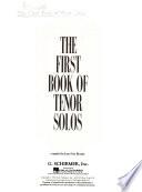 The First Book Of Tenor Solos