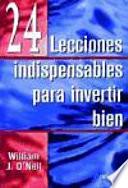 libro 24 Lecciones Indispensables Para Invertir Bien