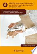 libro Aplicación De Normas Y Condiciones Higiénico Sanitarias En Restauración. Hotr0108