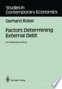 libro Factors Determining External Debt