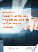 libro Norma De Control De Calidad Y Norma De Revisión De Control De Calidad