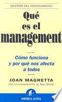 libro Que Es El Management/what Management Is