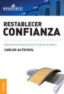 libro Restablecer Confianza