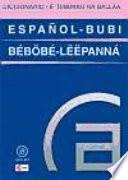 libro Diccionario Español Bubi / Bubi Español