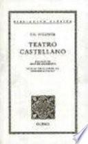 libro Teatro Castellano