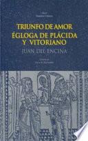 libro Triunfo De Amor. Égloga De Plácida Y Vitoriano