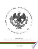 libro Actas Y Decretos Del Congreso Constituyente De Michoacán 1824 1825