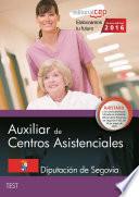 libro Auxiliar De Centros Asistenciales. Diputación De Segovia. Test