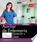 libro Auxiliar De Enfermería. Diputación De Toledo. Temario Vol. I.