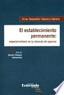 libro El Establecimiento Permanente: Especial énfasis En La Cláusula De Agencia