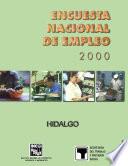 libro Encuesta Nacional De Empleo 2000. Hidalgo