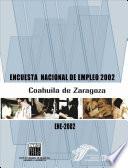 libro Encuesta Nacional De Empleo 2002. Coahuila De Zaragoza. Ene 2002
