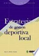 libro Estrategias De Gestión Deportiva Local