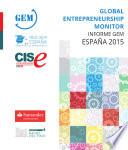 libro Global Entrepreneurship Monitor. Informe Gem España 2015