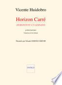 libro Horizon Carré : Poèmes