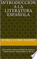 libro Introducción A La Literatura Española