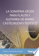 libro La Sonatina Op.205 Para Flauta Y Guitarra De Mario Castelnuovo Tedesco