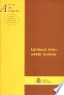 libro Lenguas Para Abrir Camino