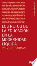 libro Los Retos De La Educación En La Modernidad Líquida