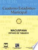 libro Macuspana Estado De Tabasco. Cuaderno Estadístico Municipal 1996
