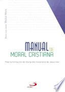 libro Manual De Moral Cristiana