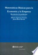 libro Matemáticas Básicas Para La Economía Y La Empresa