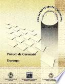 libro Pánuco De Coronado Estado De Durango. Cuaderno Estadístico Municipal 2000