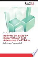 libro Reforma Del Estado Y Modernización De La Administración Públic