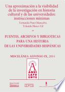 libro Una Aproximación A La Visibilidad De La Investigación En Historia Cultural Y De Las Universidades: Instrucciones Mínimas