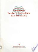 libro Una Muestra De Arquitectura Escolar Y Universitaria. Desde 1980 Hasta Hoy