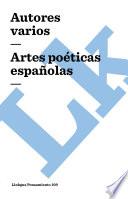 libro Artes Poéticas Españolas
