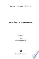 libro Elegías De Septiembre