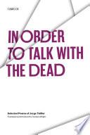 libro In Order To Talk With The Dead