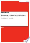libro Las Reformas Socialistas De Salvador Allende