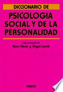 libro Diccionario De Psicología Social Y De La Personalidad
