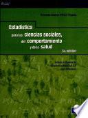 libro Estadística, Ciencias Sociales, Del Comportamiento Y De La Salud