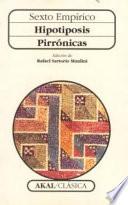 libro Hipotiposis Pirrónicas