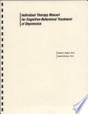 libro Individual Therapy Manual For Cognitive Behavioral Treatment Of Depression