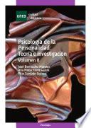 libro PsicologÍa De La Personalidad: TeorÍa E InvestigaciÓn. Volumen Ii