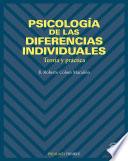 libro Psicología De Las Diferencias Individuales