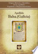 libro Apellido Balsa (galicia)